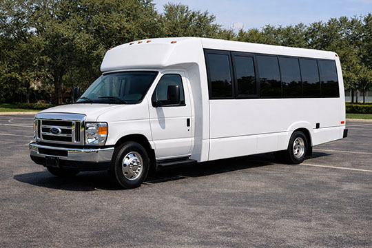 18-passenger minibus available for charter in Weston, FL